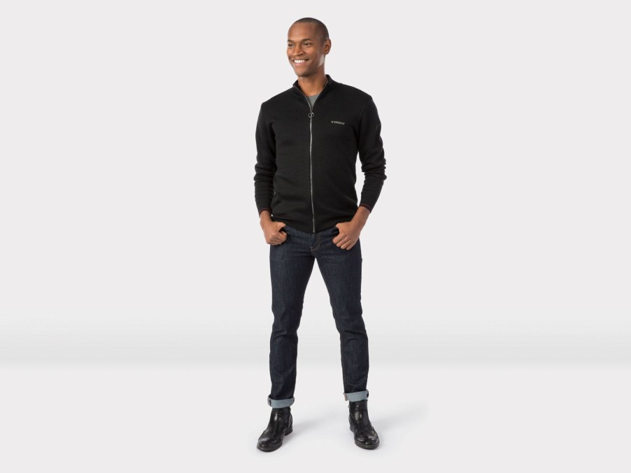 Apparel Trek Casual Wear | Trek Calivetta Zip-Up Sweater Black