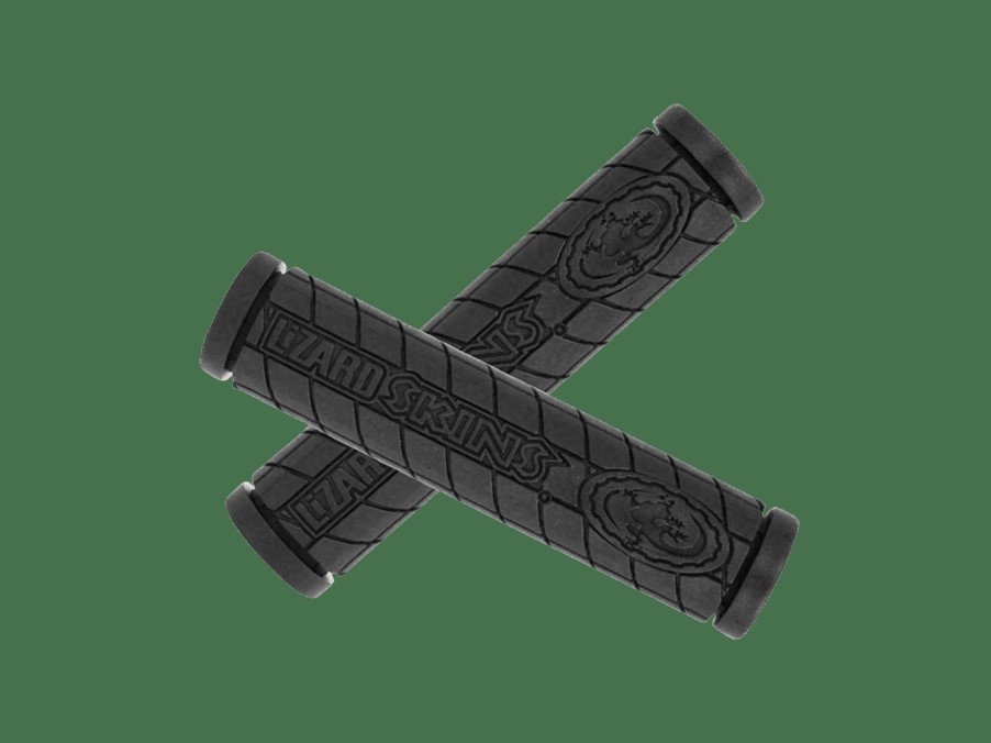 Parts Trek Grips | Lizard Skins Single Compound Logo Grip Set Black