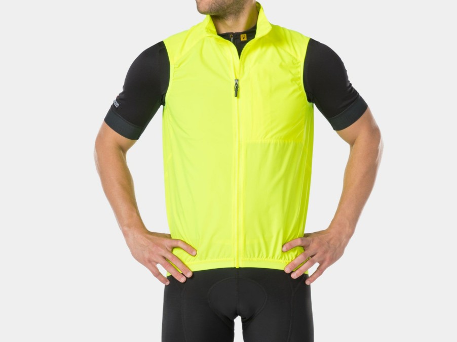 Apparel Trek Jackets & Vests | Bontrager Circuit Cycling Wind Vest Visibility Yellow