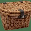 Accessories Trek Baskets | Electra Woven Rattan Basket With Lid Natural