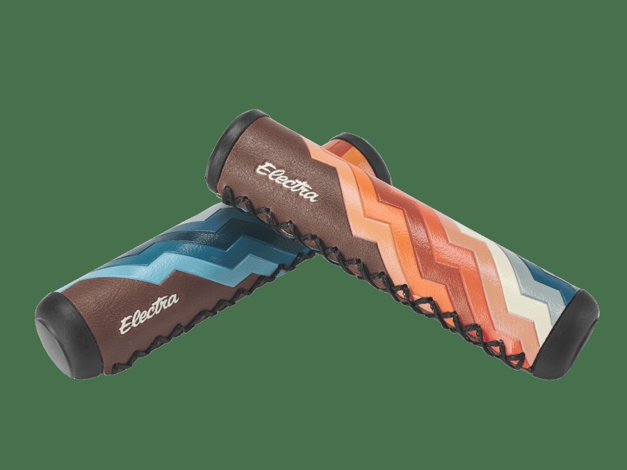 Parts Trek Grips | Electra Ziggy Rubber Grips Brown