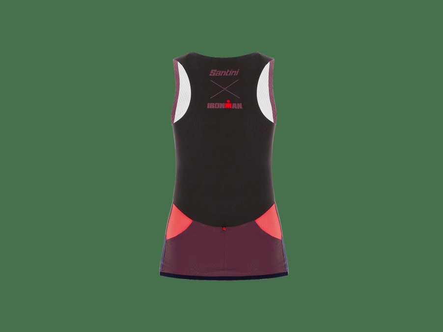 Apparel Trek Jerseys | Santini Ironman Audax Women'S Triathlon Top Dark Purple/Dark Pink