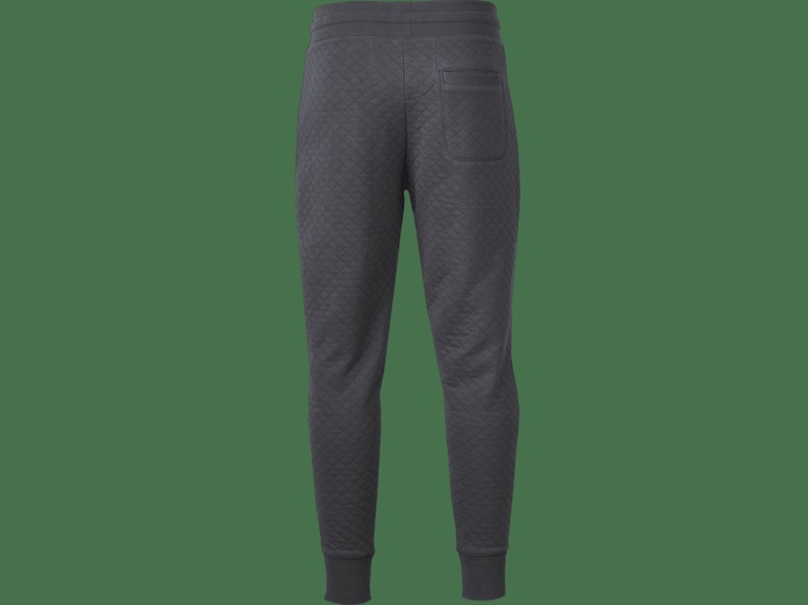 Apparel Trek Casual Wear | Trek Quilted Jogger Unisex Sweatpant Black