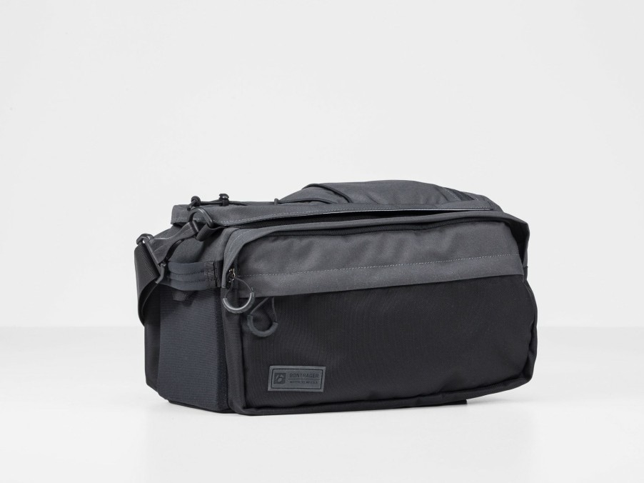 Accessories Trek Bags & Panniers | Bontrager Mik Utility Trunk Bag With Panniers Black