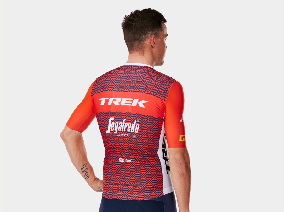 Apparel Trek Team Wear | Santini Trek-Segafredo Men'S Team Replica Race Jersey White/Red