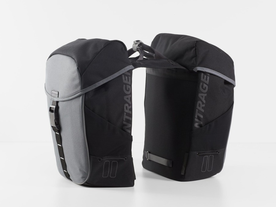 Accessories Trek Bags & Panniers | Bontrager Mik Commuter Double Pannier Black