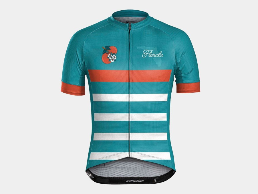 Apparel Trek Men'S Apparel | Bontrager Florida State Cycling Jersey Teal