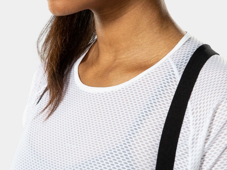 Apparel Trek Baselayers | Bontrager Mesh Women'S Short Sleeve Cycling Baselayer White