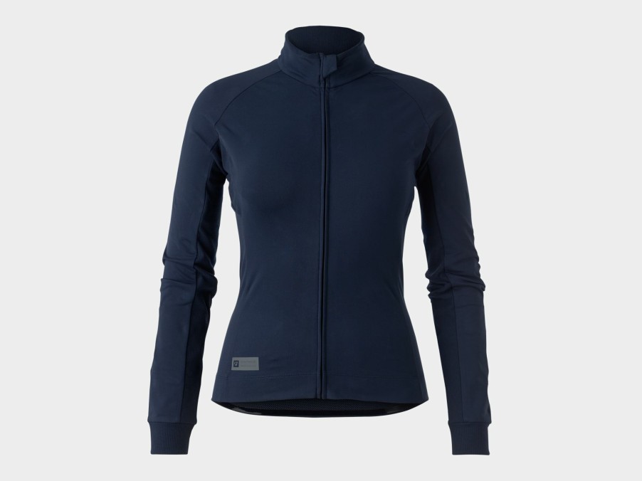 Apparel Trek Jerseys | Bontrager Circuit Women'S Thermal Long Sleeve Cycling Jersey Deep Dark Blue