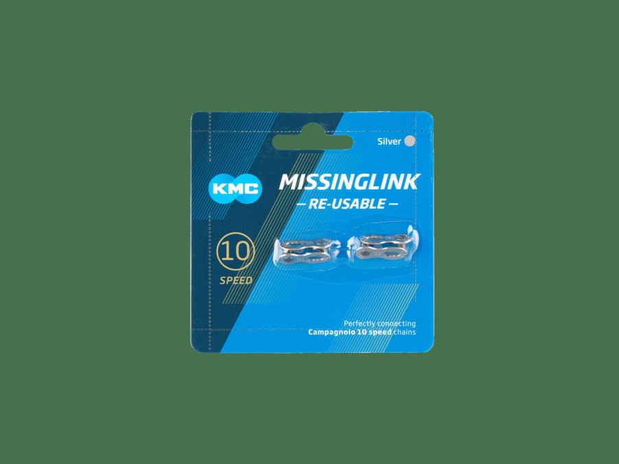 Parts Trek Chains | Kmc Missing Link Campagnolo Reusable Chain Link Card Of 2 Silver