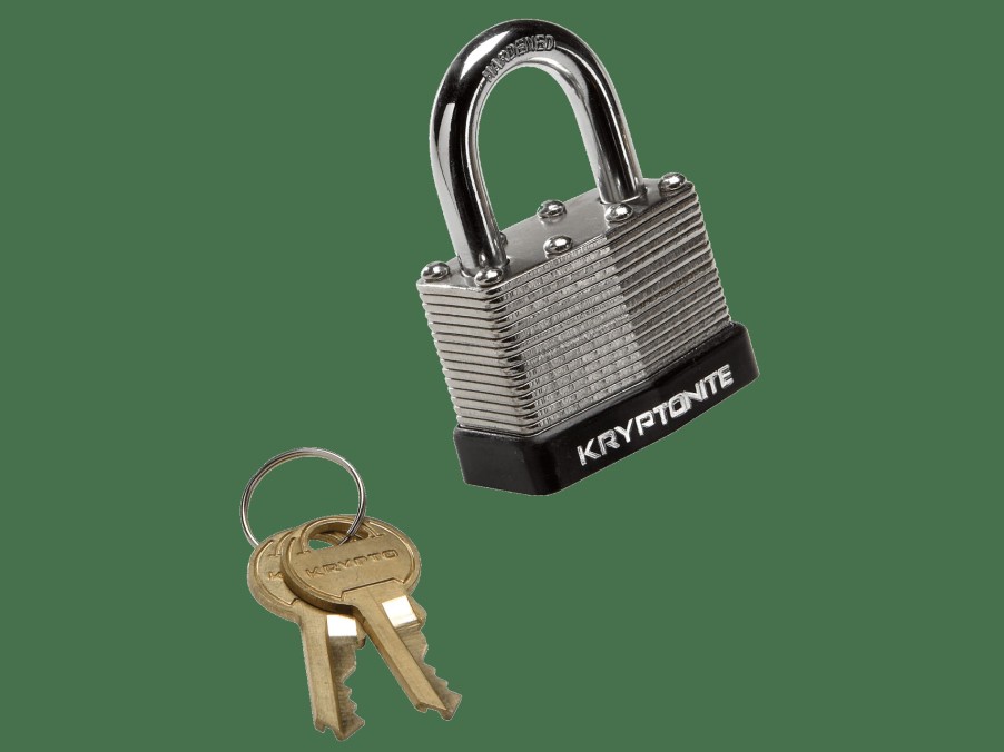 Accessories Trek Locks | Kryptonite Laminated Steel Key Padlock Black/Orange