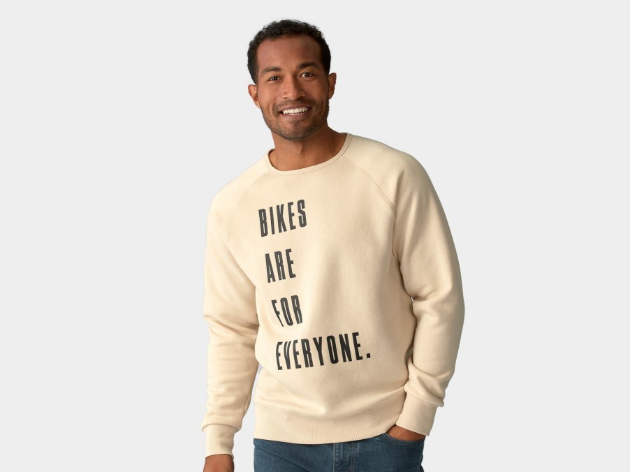 Apparel Trek Casual Wear | Trek Everyone Crewneck Unisex Sweatshirt Cream