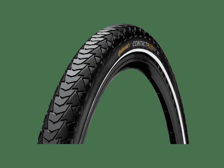 Parts Trek City & Hybrid Tires | Continental Contact Plus Reflective E-Bike Tire Black