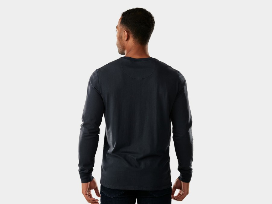 Apparel Trek T-Shirts | Trek Bicycle Tonal Long Sleeve Unisex T-Shirt Navy