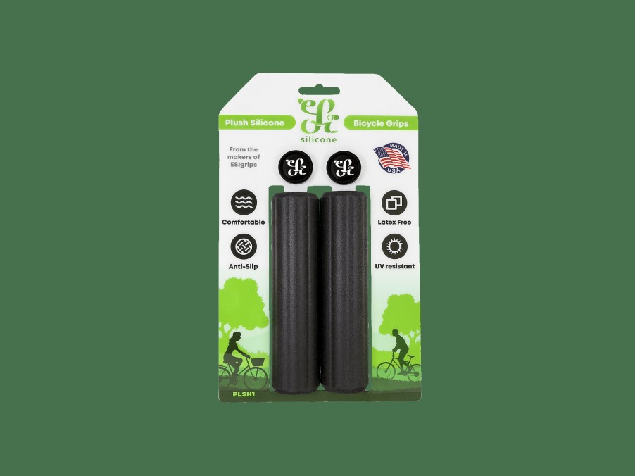 Parts Trek Grips | Esi Plush Silicone Grip Set Black