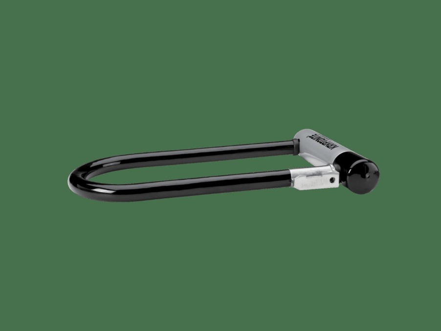 Accessories Trek Locks | Kryptonite New-U Kryptolok Standard U-Lock With 4' Flex Cable Black