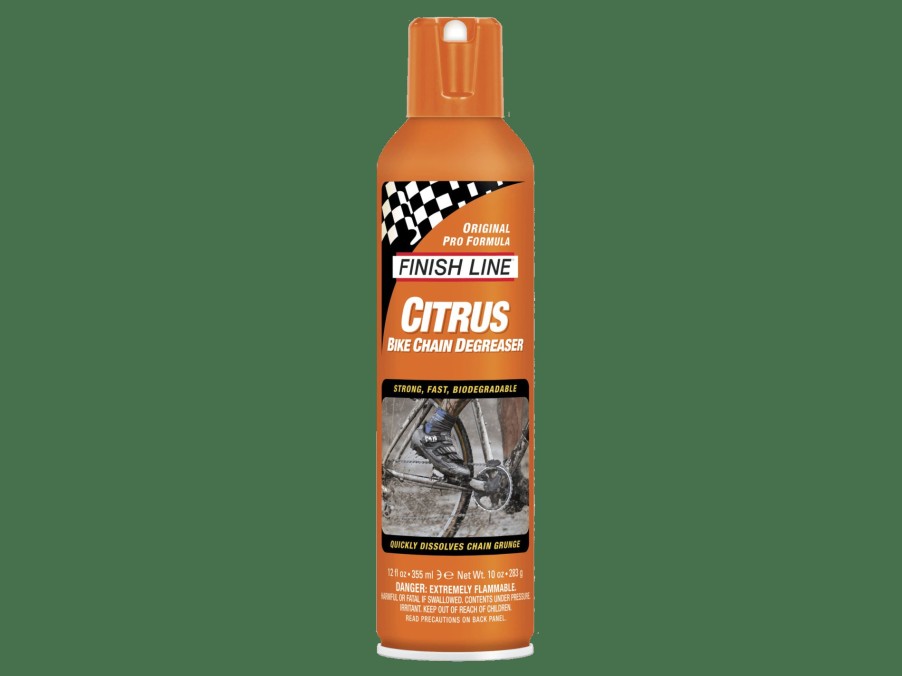 Accessories Trek Cleaning & Lubrication | Finish Line Citrus Bike Chain Degreaser Orange