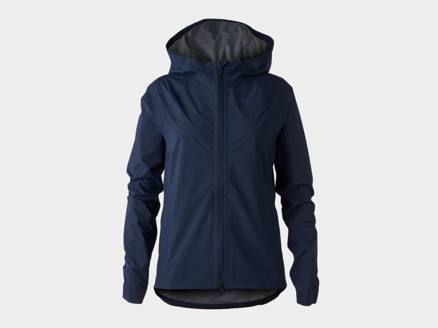 Apparel Trek Jackets & Vests | Trek Avert Women'S Mountain Bike Rain Jacket Deep Dark Blue