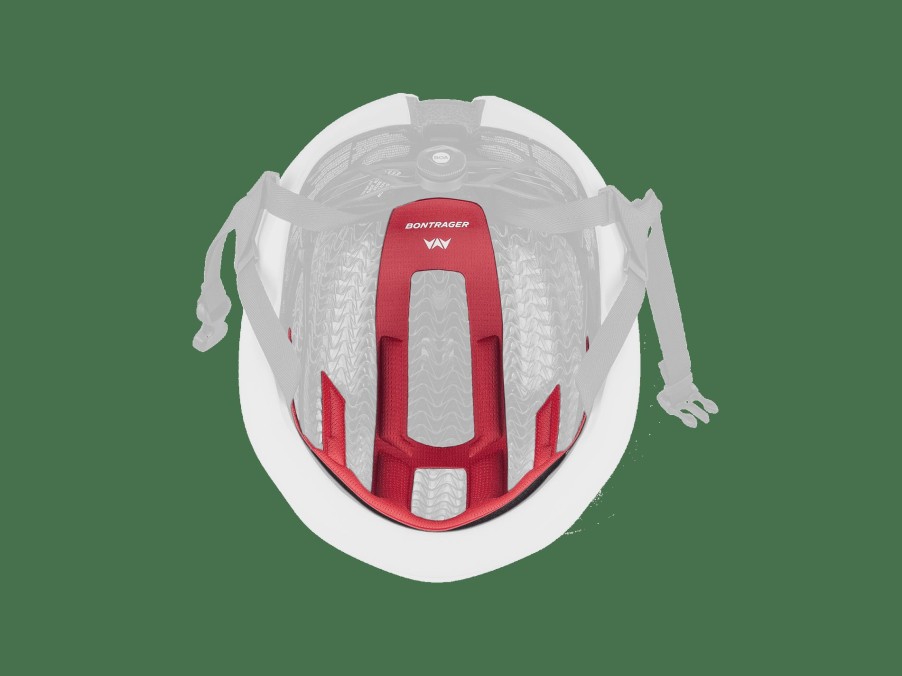 Apparel Trek Helmet Accessories | Bontrager Circuit Wavecel Helmet Fit Pad Red