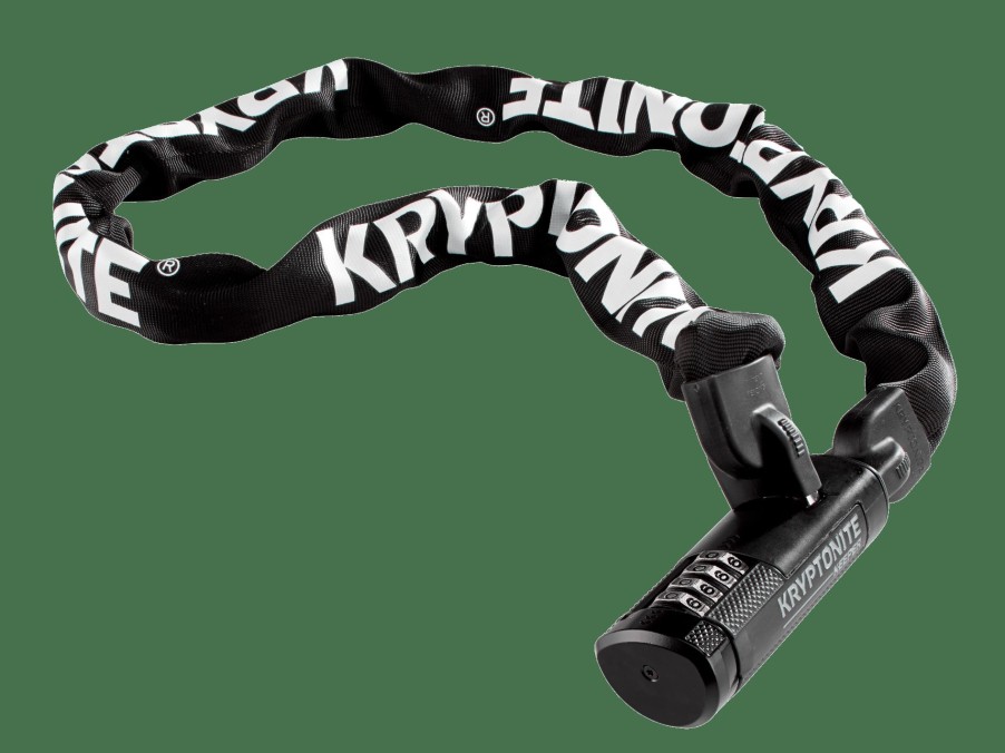 Accessories Trek Locks | Kryptonite Keeper 712 Combo Integrated Chain Lock Black