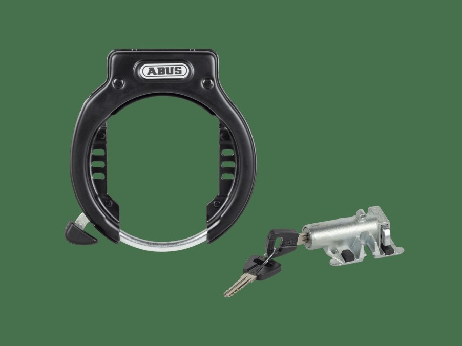 Accessories Trek Locks | Abus Ring Lock 4650Xl Nr & Rib Battery Lock Bes3 Dt3 T82 Black