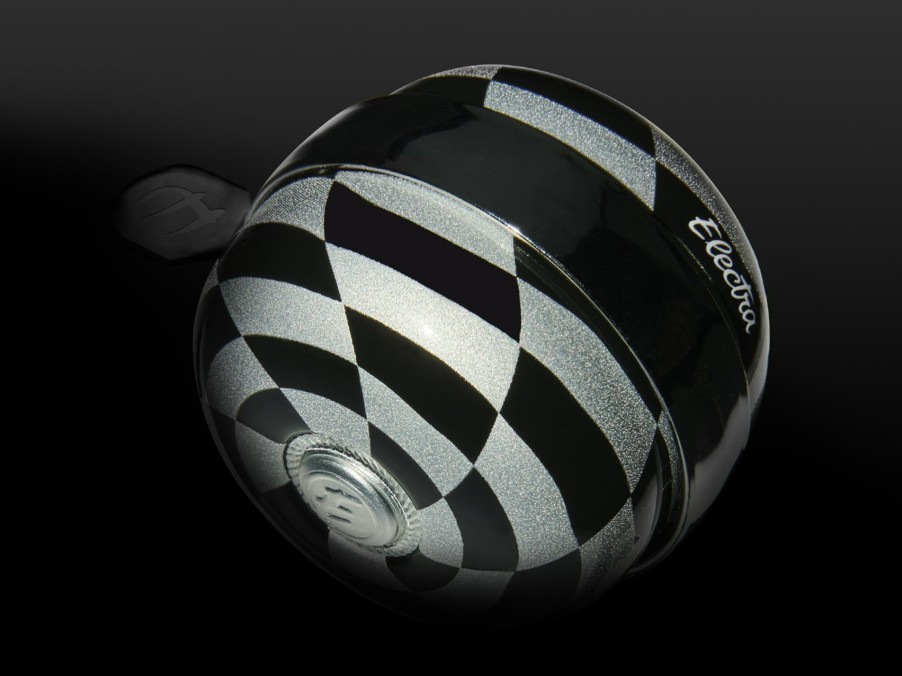 Accessories Trek Bells & Horns | Electra Checkerboard Spinner Bike Bell