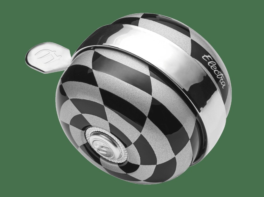 Accessories Trek Bells & Horns | Electra Checkerboard Spinner Bike Bell