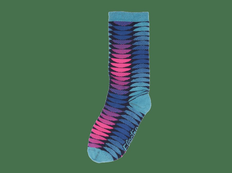 Apparel Trek Socks | Electra Eclipse Socks Turquoise/Magenta