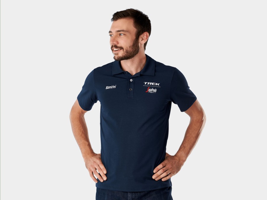 Apparel Trek T-Shirts | Santini Trek-Segafredo Men'S Team Polo Navy