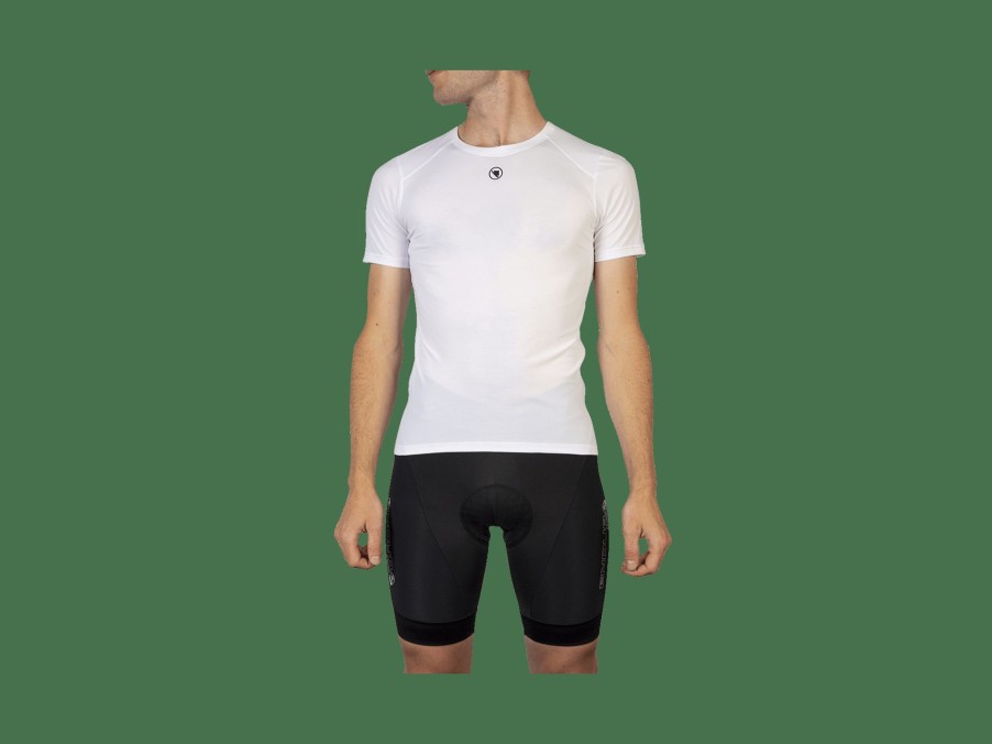 Apparel Trek Baselayers | Endura Translite Short Sleeve Cycling Baselayer White