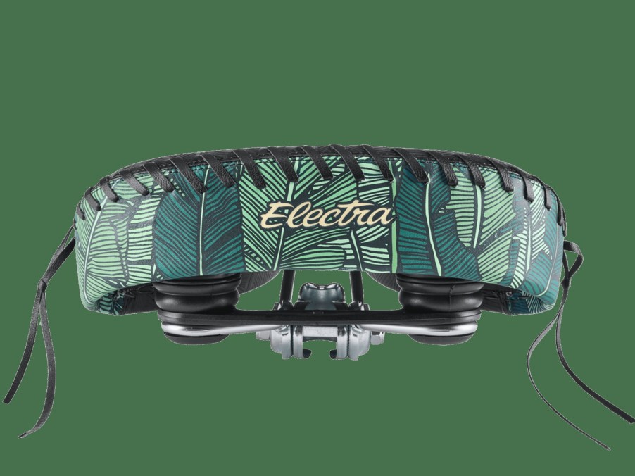 Parts Trek Saddles | Electra Bali Elastomer Saddle Black/Dark Green