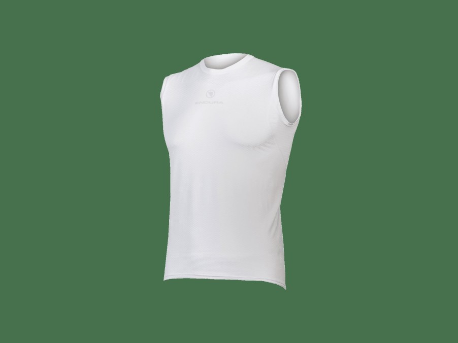 Apparel Trek Baselayers | Endura Translite Sleeveless Cycling Baselayer Ii White