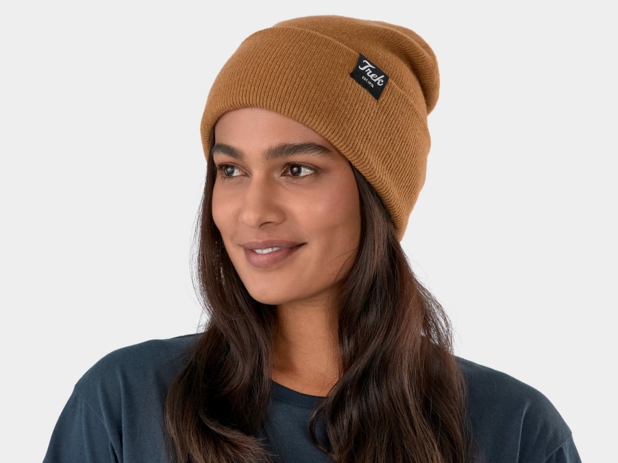 Apparel Trek Casual Wear | Trek Script Beanie Tan