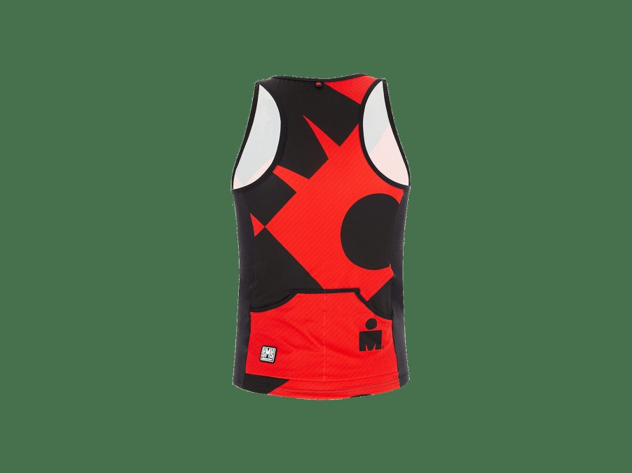 Apparel Trek Jerseys | Santini Ironman Cupio Men'S Triathlon Top Black/Red