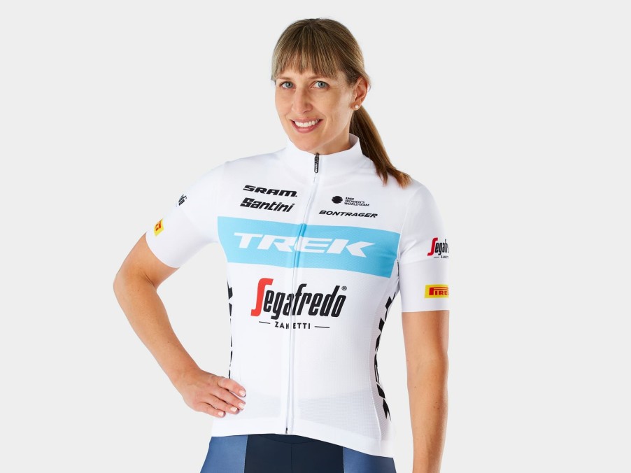 Apparel Trek Team Wear | Santini Trek-Segafredo Women'S Team Replica Race Jersey White/Light Blue