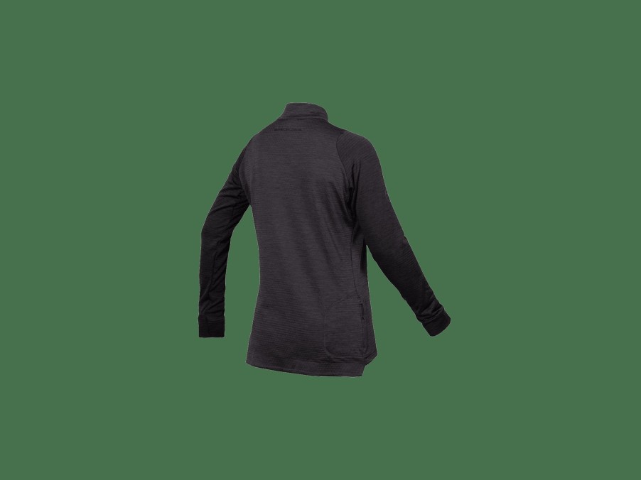 Apparel Trek Jerseys | Endura Women'S Singletrack Fleece Long Sleeve Cycling Jersey Black