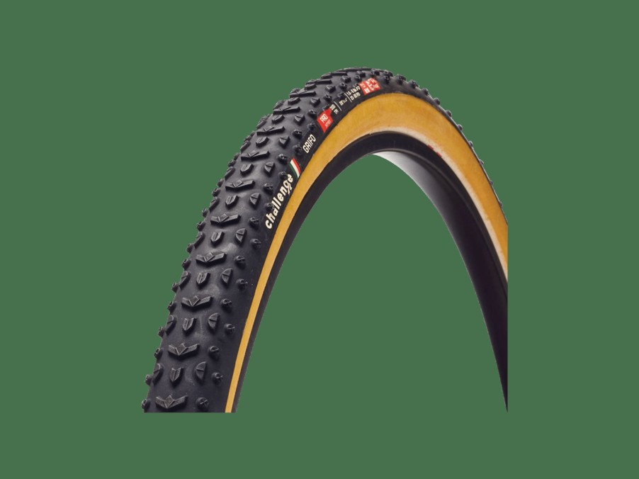 Parts Trek Gravel Tires | Challenge Grifo Pro Handmade Tubular Cyclocross Tire Black/Natural