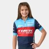 Apparel Trek Kids' Bike Apparel | Santini Trek Factory Racing Xc Team Replica Kids' Cycling Jersey Dark Blue/Azure