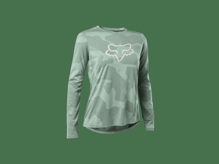 Apparel Trek Jerseys | Fox Racing Ranger Trudri® Women'S Long Sleeve Mountain Bike Jersey Teal