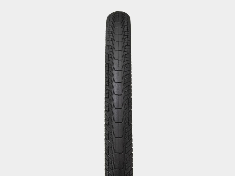 Parts Trek City & Hybrid Tires | Bontrager H2 Hard-Case Lite Reflective Hybrid Tire Black/Reflective