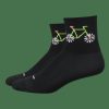 Apparel Trek Socks | Defeet Aireator 3'' Women'S Pedal Power Socks Black