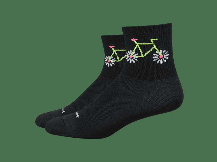 Apparel Trek Socks | Defeet Aireator 3'' Women'S Pedal Power Socks Black