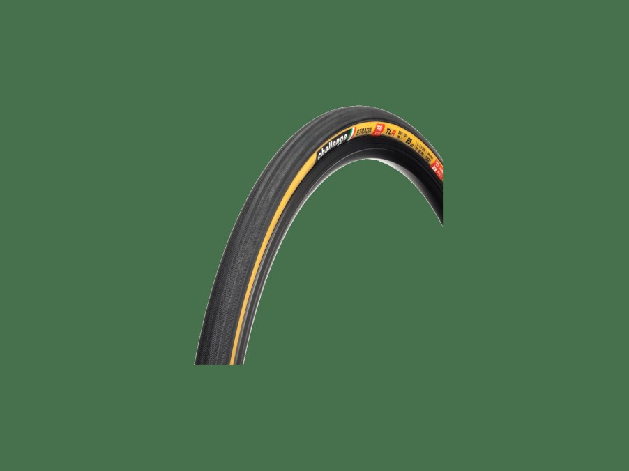 Parts Trek Road Tires | Challenge Strada Pro Handmade Tubeless Road Tire Black/Natural