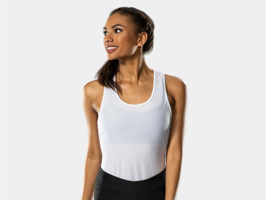 Apparel Trek Baselayers | Bontrager Mesh Women'S Sleeveless Cycling Baselayer White