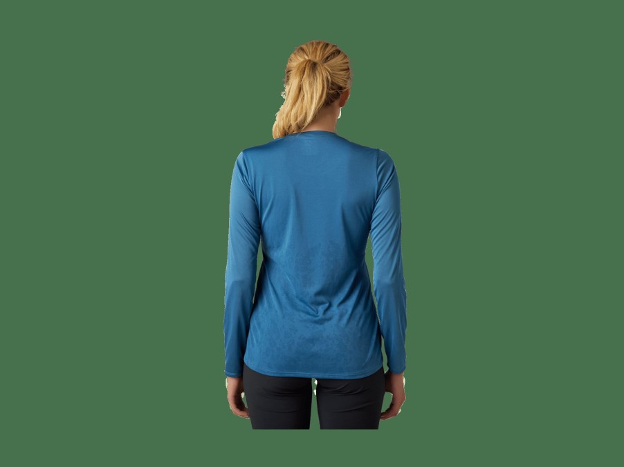 Apparel Trek Jerseys | Fox Racing Lab Head Ranger Women'S Long Sleeve Mountain Bike Jersey Dark Blue