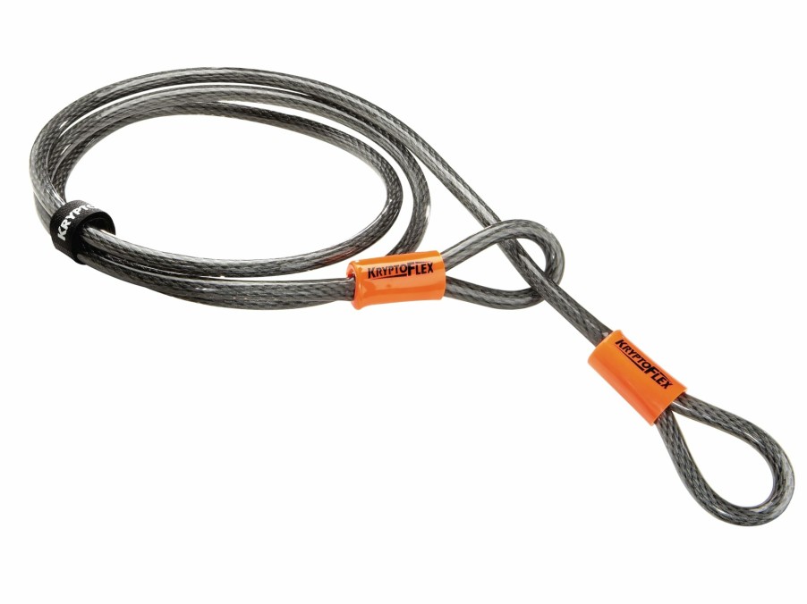 Accessories Trek Locks | Kryptonite Kryptoflex 710 Double Loop Cable Black/Orange