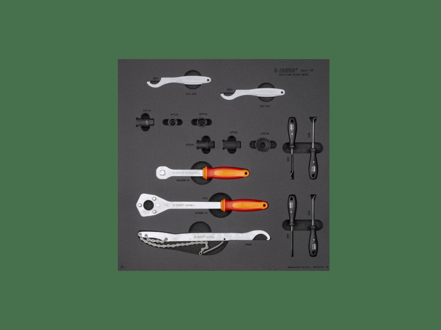 Parts Trek Tools & Maintenance | Unior Production Bench Drawer - 5 Tool Tray Set Black