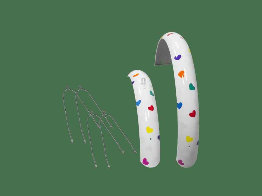 Accessories Trek Fenders | Electra Heartchya Girls' Fender Set White